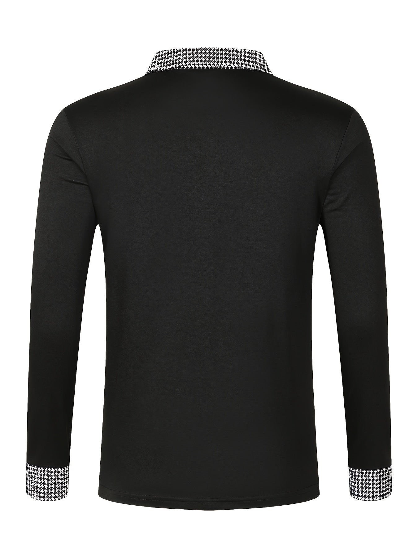 Men's Casual V-Neck Long Sleeve Rugby Shirt For Spring Autumn, Men's Clothing
