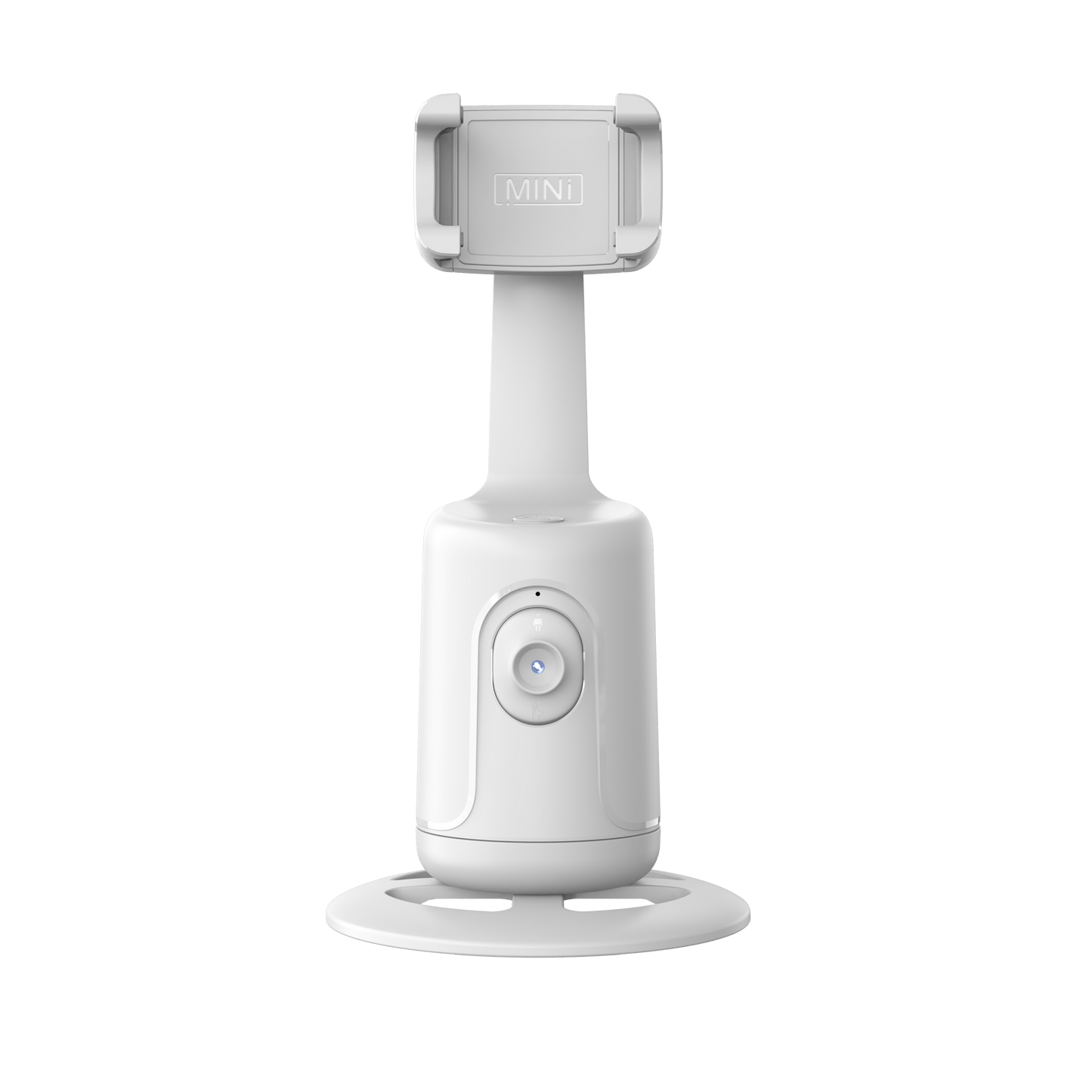 Compact 360° Auto Face Tracking Tripod & Selfie Stick - USB Rechargeable, Fast & Accurate for Vlogging, Live Streaming | Portable Smartphone Holder with Powerful Motor, Rotation, and App Control
