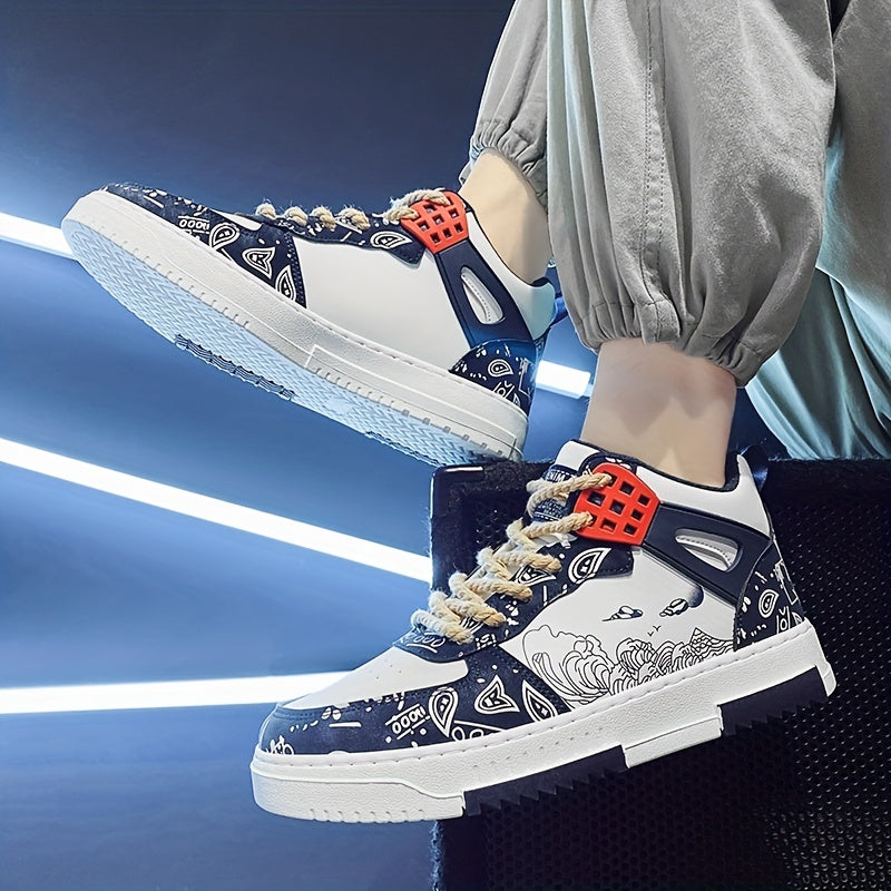 Men's Sneakers Trendy Lightweight Comfy Walking Skate Shoes Spring Summer Autumn And Winter, For Halloween