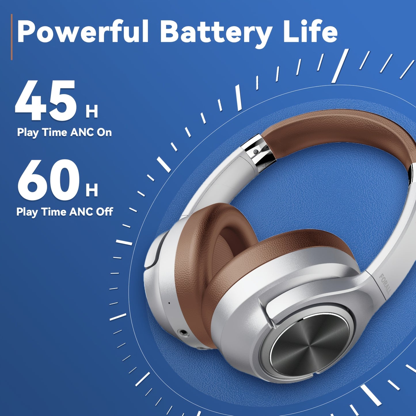 U35 Hybrid Active Noise-canceling Headphones, Lightweight Wireless Earphones, Multiple Equalizer Modes, 60 Hours Of Playtime, Volume Control, 3D Bass, Foldable In-ear Wireless Headphones Suitable For Travel, Home, Office, Gam