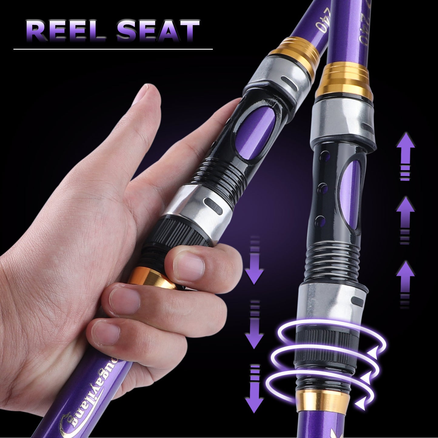 Sougayilang Telescopic Fishing Rod: Portable & Compact Design For Saltwater Fishing On The Go!