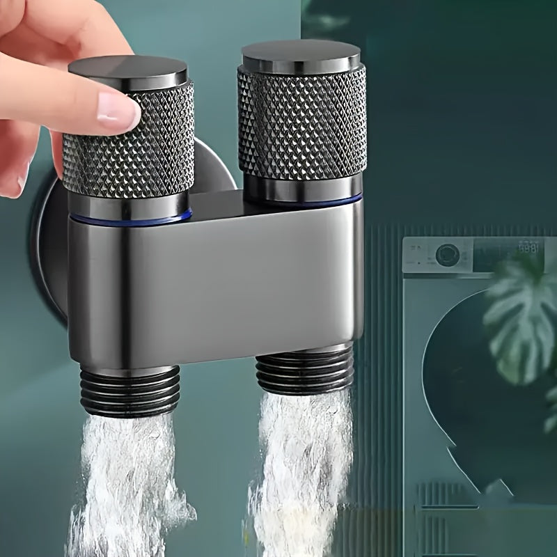 The Bathroom Is Equipped with A Dual Control Faucet with 2 Outlets. Very Suitable for Connecting Washing Machines And Toilets.