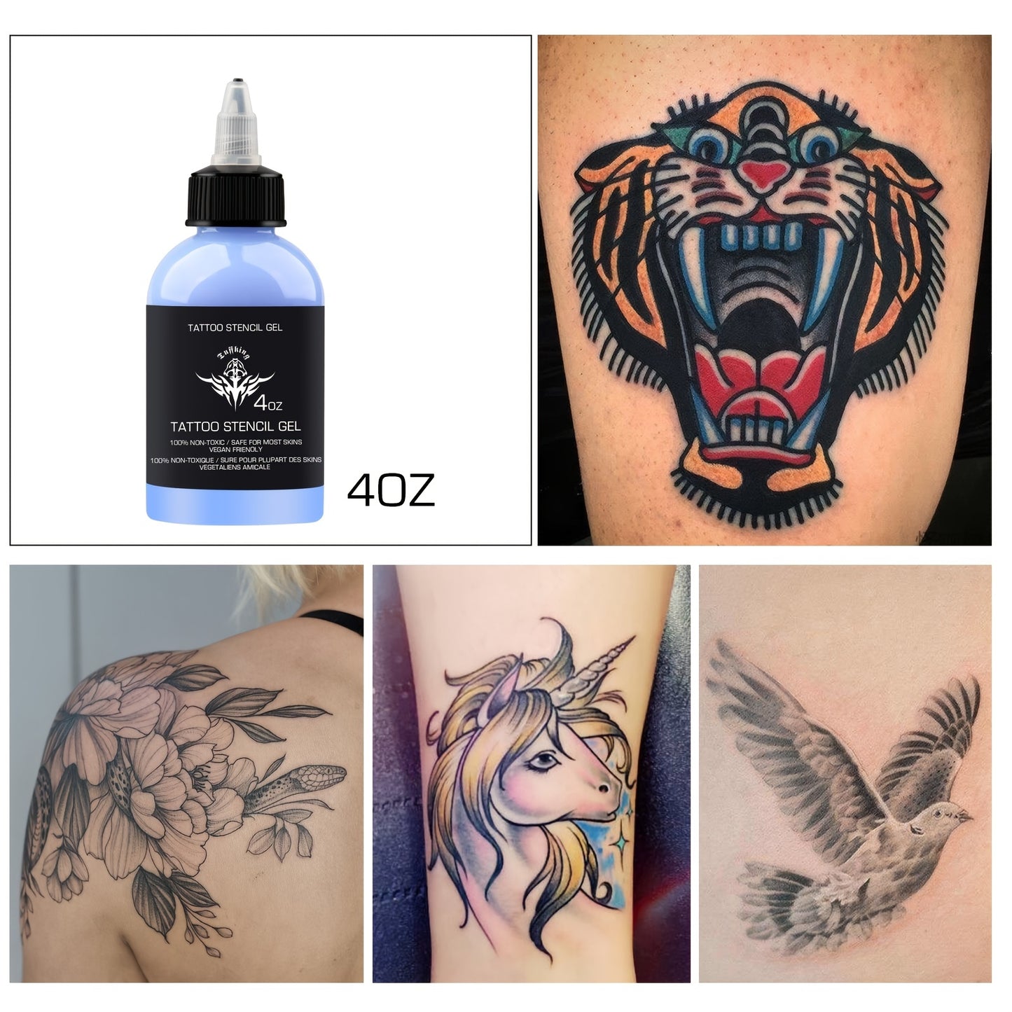 Tattoo Transfer Gel Tattoo Design Transfer Cream Gel, Professional Stencil Primer Tattoo Skin Solution Gel For Tattoo Supplies Accessories