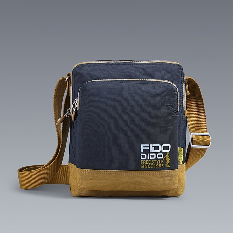 Phidudu Men's Single Shoulder Bag Fashion Casual Crossbody Oxford Cloth Outdoor Small Backpack Korean Style Trendy Bag