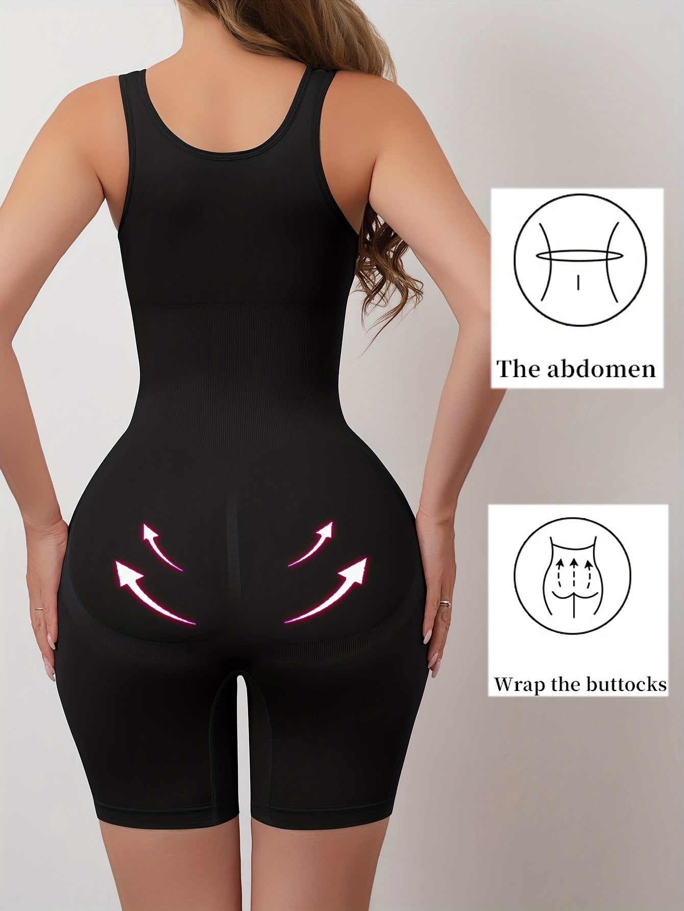 Women's Full-Body Tummy Control Bodysuit - Double-Layer High Compression Shaping Suit with Butt Lift & Waist, Smooth Curves Instantly, Brown/Black/Navy/Beige, Hand Washable One-Piece for Postpartum &