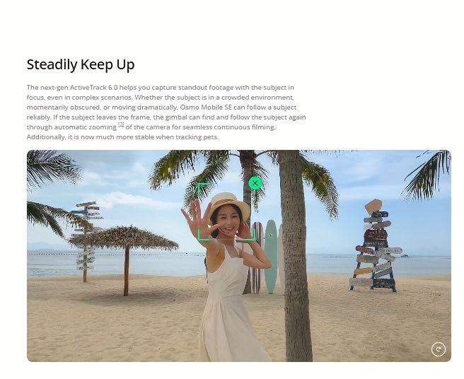 DJI Osmo Mobile SE OM Handheld Gimbal Stabilizer, a portable, foldable, intelligent follow - shooting and anti - shake mobile phone selfie gadget that is compatible with various devices