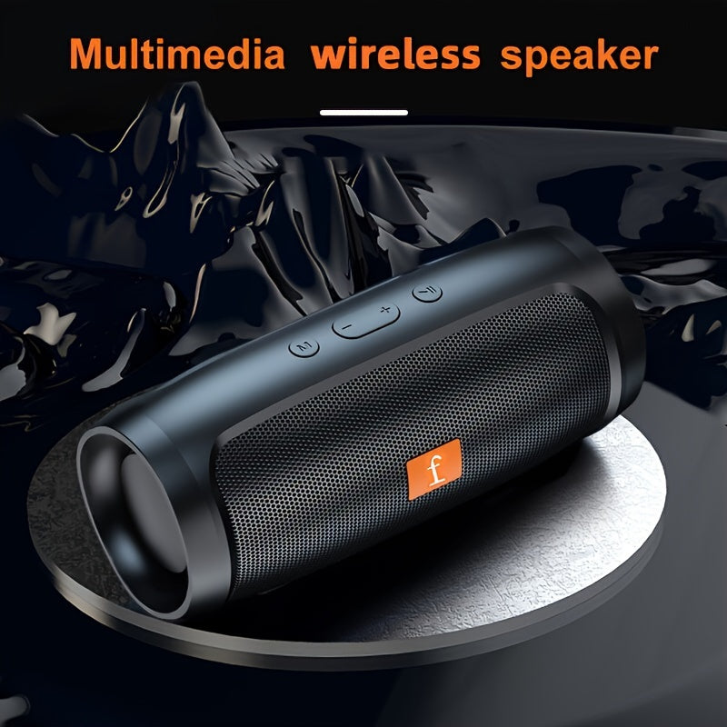 Vertical wireless speaker Stereo sound is small but the sound quality is good Desktop portable home party speaker - black blue red optional - 1pc