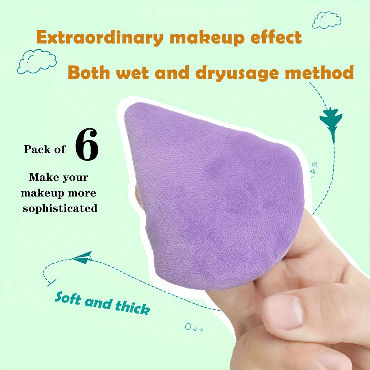 15 Pieces Facial Makeup Tools - 12pcs Ultra Soft Washable Face Body Powder Puff Makeup Sponge For Loose Powder Body Cosmetic Foundation Sponge Makeup Tool With 1pc Bowknot Headband & 2pcs Wristbands
