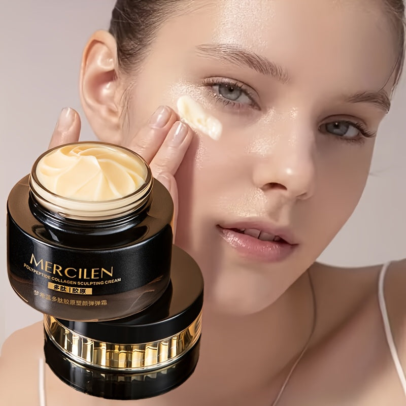 Mercilen Peptide Collagen Moisturizing Cream 50g - Hydrating Face Cream with Hyaluronic Acid & Plant-Based Squalane for Fair Skin, Anti-Aging Benefits, Moisturizing Face Cream | Hydrating Cream | Smooth Texture