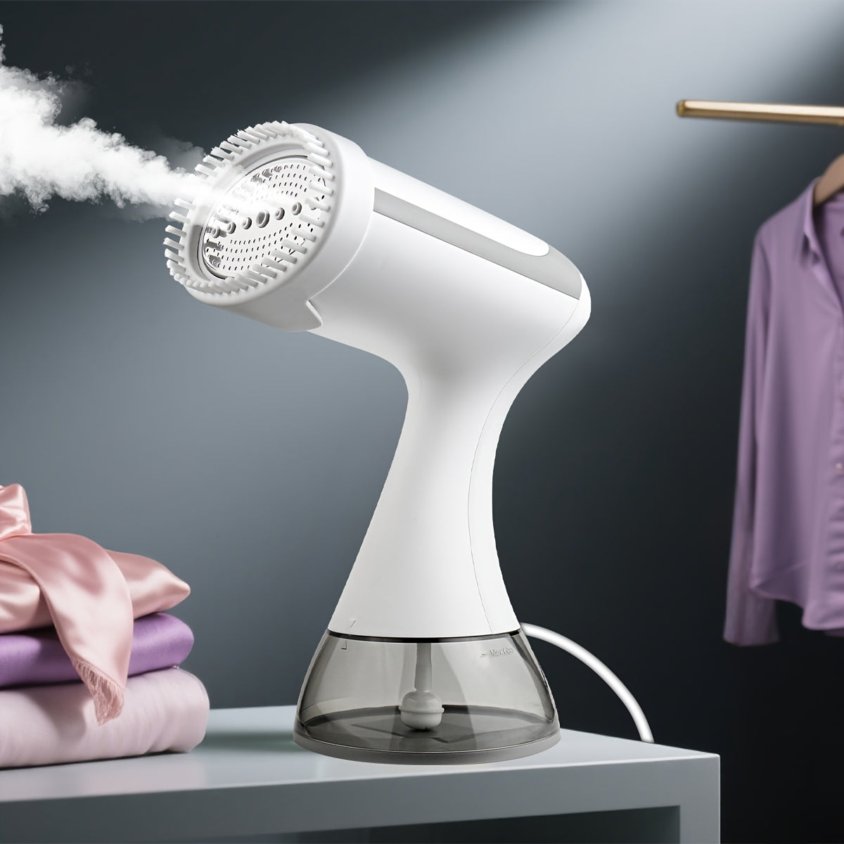 1500W Portable Handheld Steam Iron with 300ml Water Tank - 230V European Plug, Compact & Lightweight for Home Use, No Battery Needed, Ideal for Delicate Fabrics, Garment Steamer, Sleek Design, Durable Construction