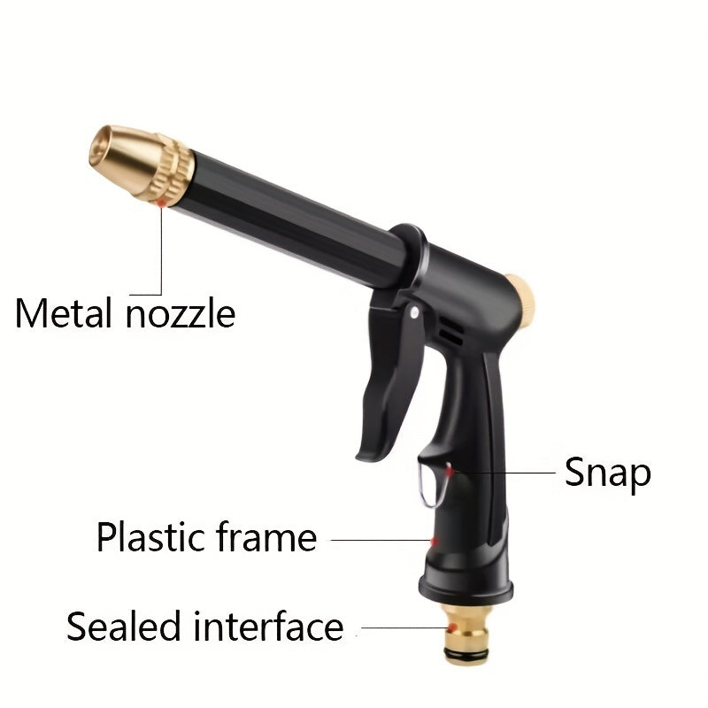 1 Roll, New Retractable Water Hose Car Wash Flowers Magic Hose Magic Water Hose Home Car Wash Garden Hose 3 Times Retractable Spray Gun