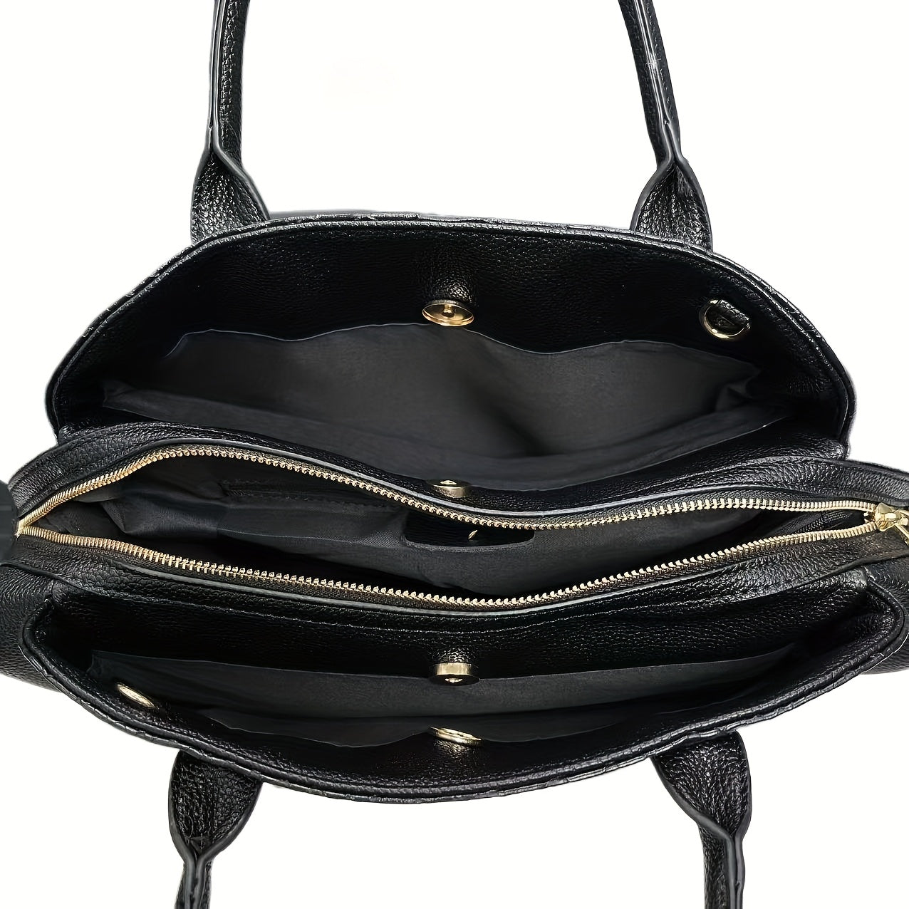 Elegante bolsa feminina com padrão cobra preta - Grande capacidade, alça de ombro removível, couro sintético vegan, perfeita para uso diário e trabalho, presente ideal para as festas de fim de ano, bolsa versátil | Estilo vanguardista | Couro sintético