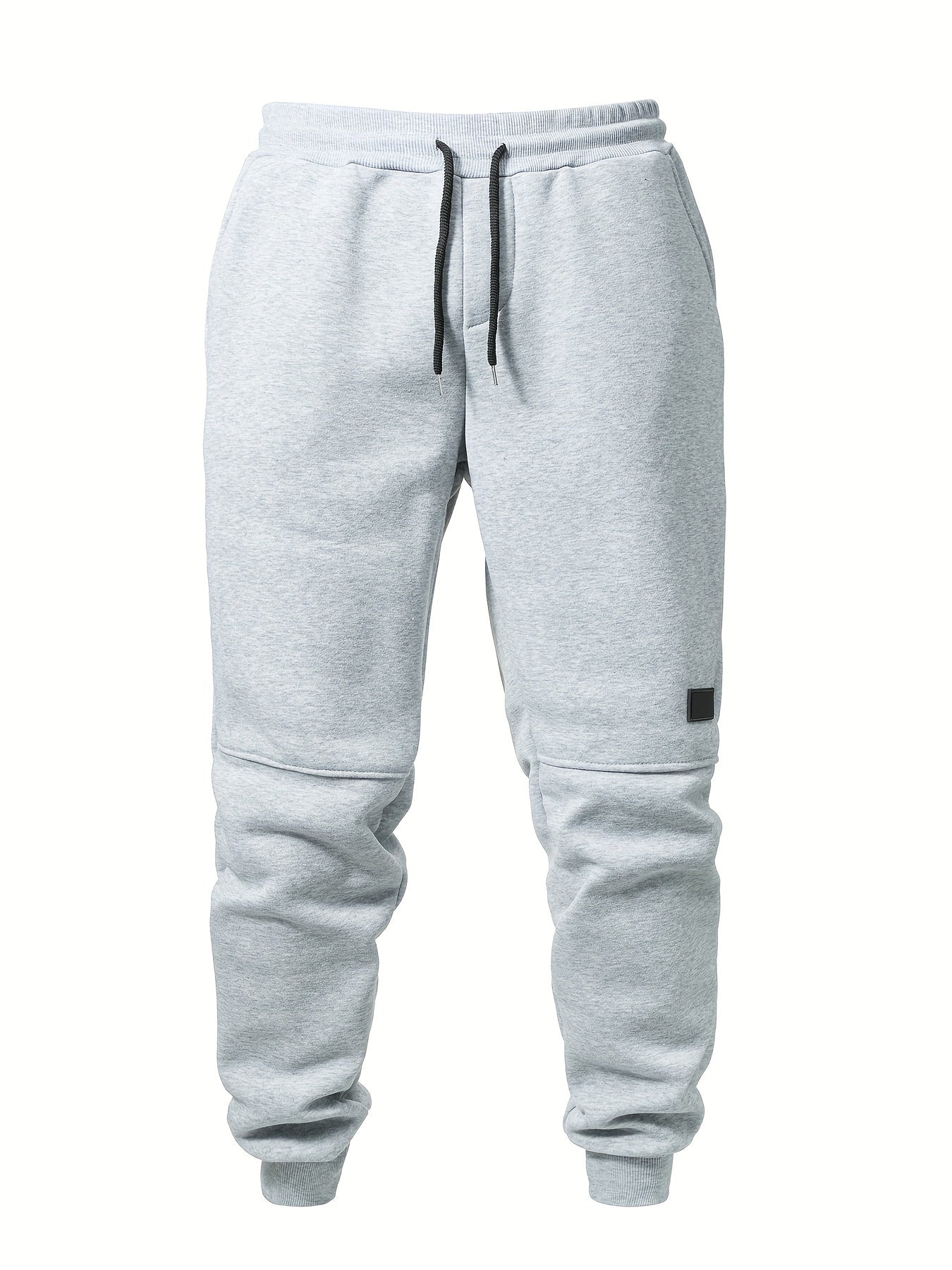 3pcs Men's Casual Athletic Joggers - Durable, Versatile & Warm Polyester Sweatpants with Drawstring Waist, Machine Washable - Black, Dark Gray, Navy Blue