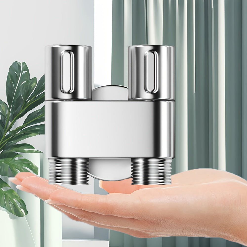 Square Dual-Mode Spray Gun with Mini Scratch-Resistant Stainless Steel Stand, Two Water Flow Options