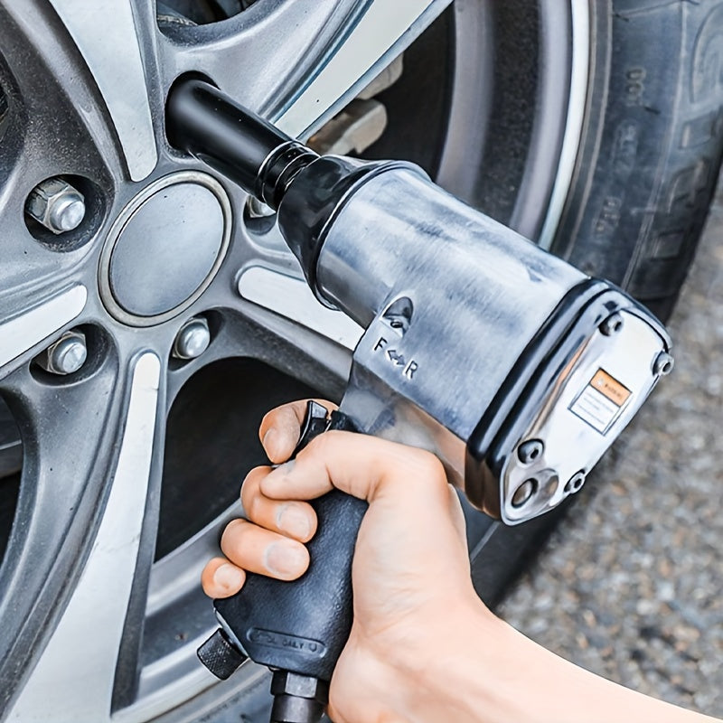 1 Set Heavy-Duty Impact Socket Set, Deep Drive Carbon Steel Sockets, Mechanical Operation, No Power Required, Ideal For Auto Repair And Maintenance