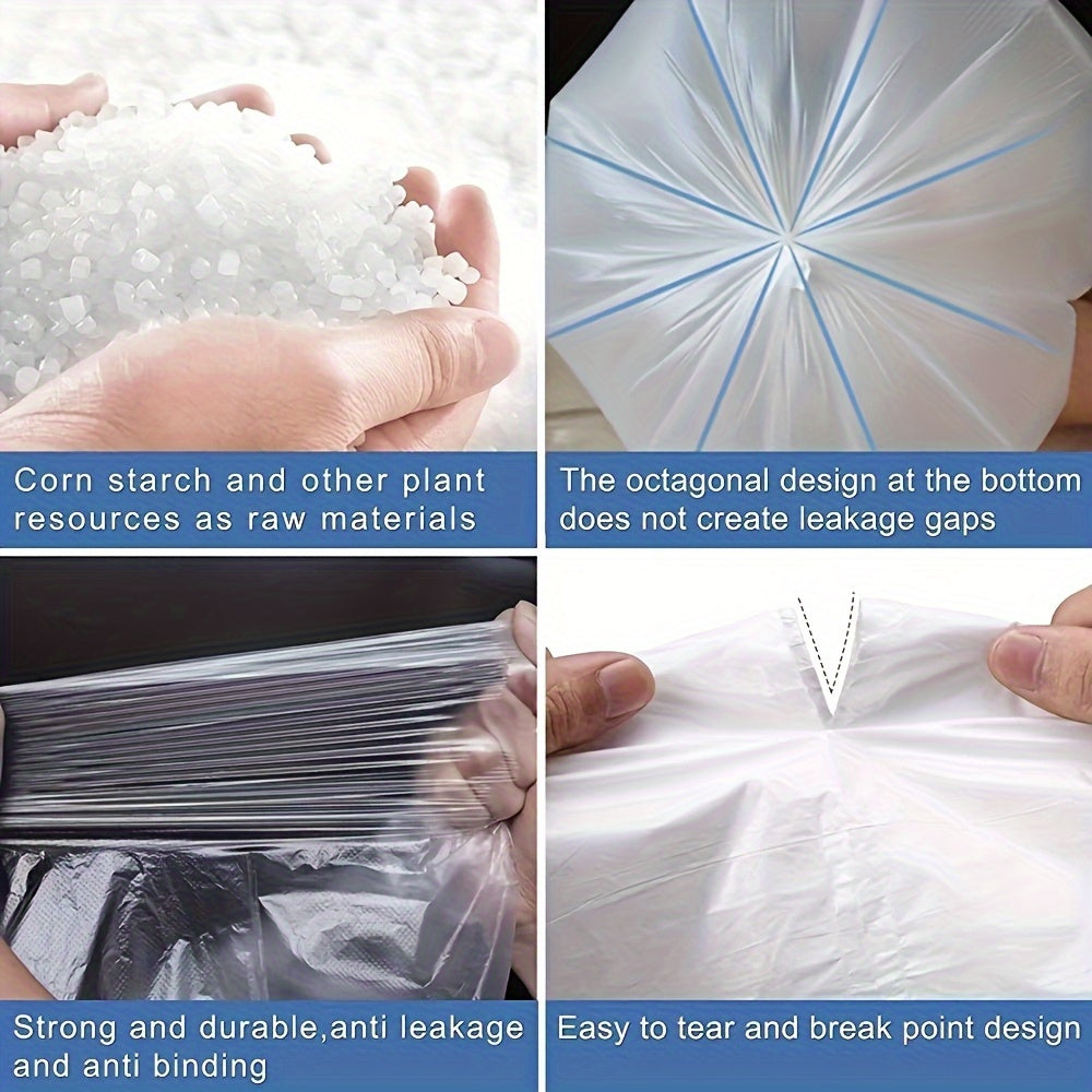 5 rolos com 100 sacos de lixo cada, capacidade de 9,99L (45,01 x 50,01 cm) - Alta qualidade, à prova de fugas, multiusos para casa, cozinha, escritório, escola, exterior e casa de banho - Sacos de lixo descartáveis de plástico ecológicos.