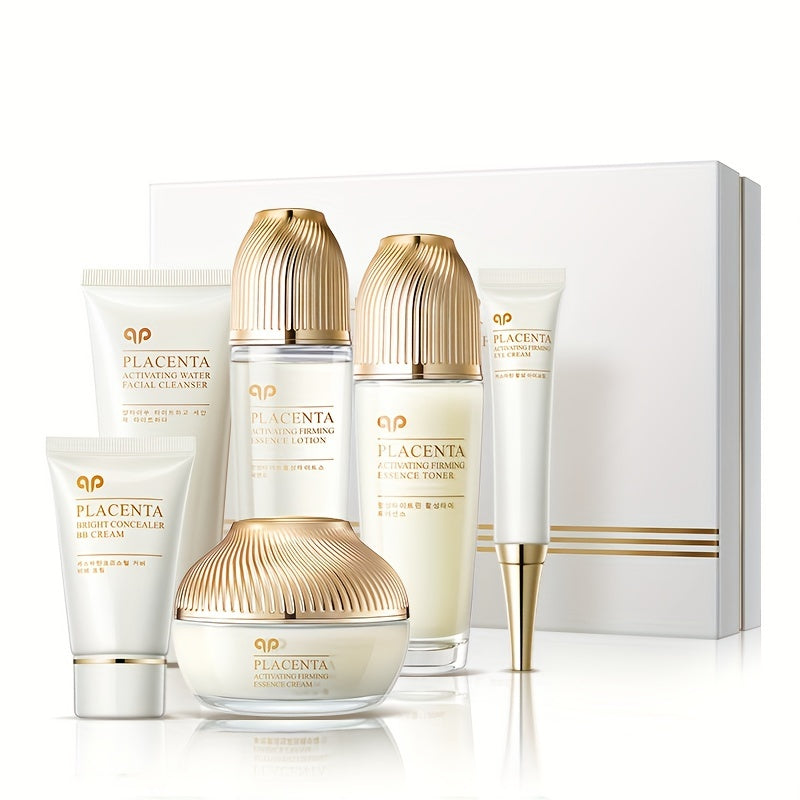 Sheep Placenta Active Plastic Firming Facial Skin Care Gift Box Moisturizing And Hydrating Skin Care Set, Prevent Dryness And Cracking