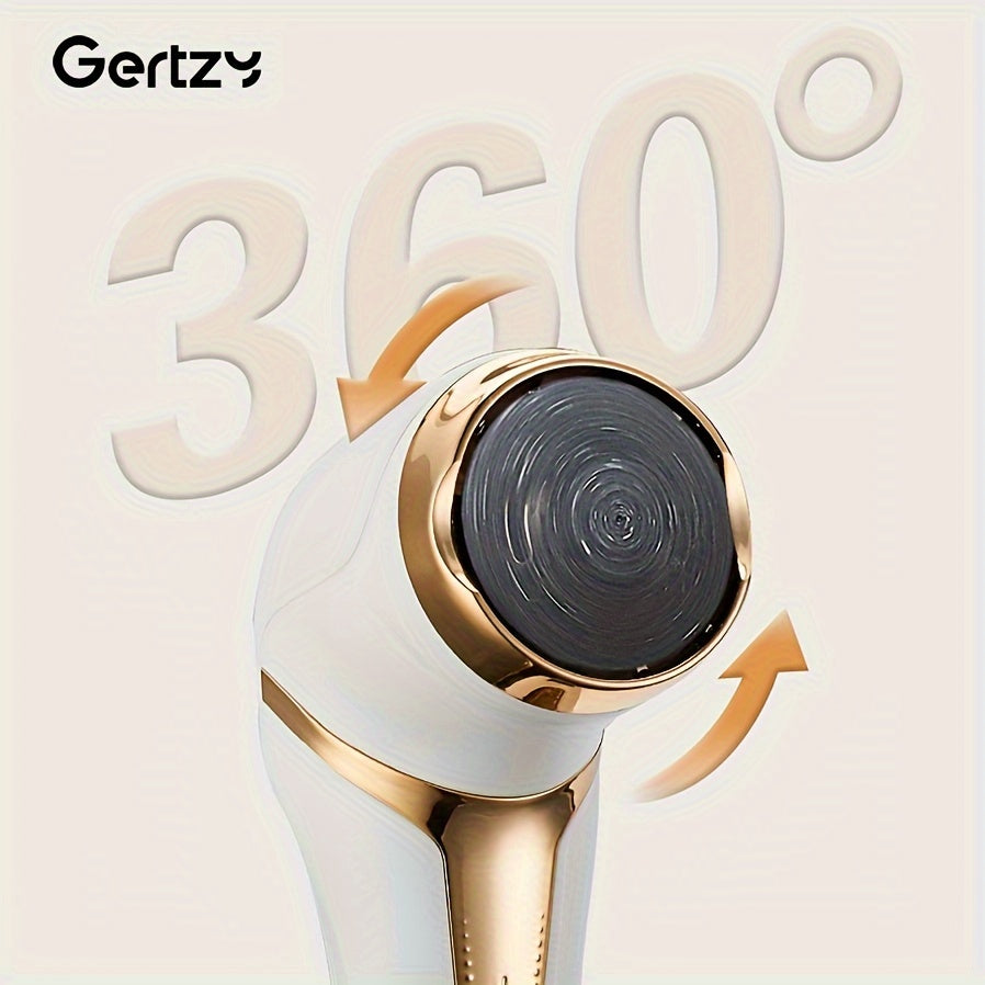 GERTZY Electric Callus Remover For Feet ( With Dander Vacuum Cleaner), Rechargeable Foot Callus Remover Pedicure Tools Foot File, Professional Foot Care Kit With 3Heads&2Speed