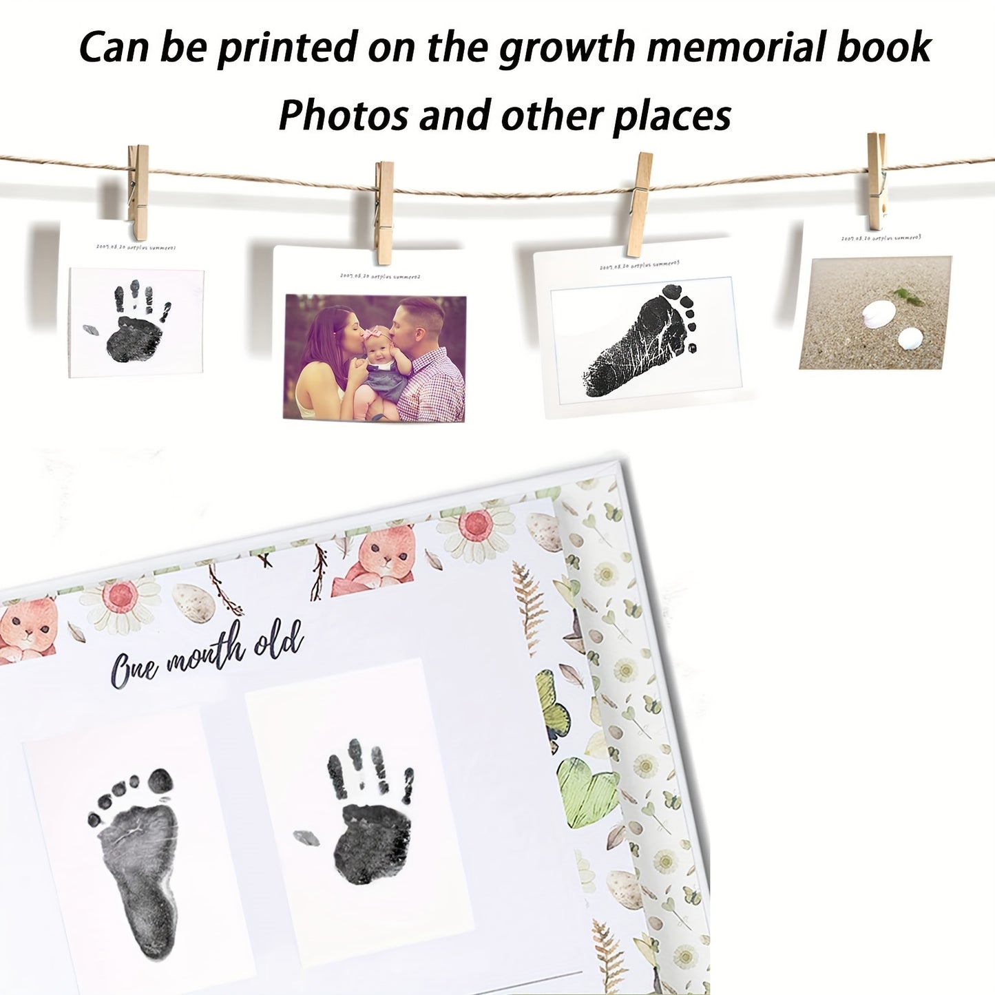 Create Lasting Memories With This DIY Hand And Footprint Kit - Perfect Baby Shower Gift!, Christmas Halloween Gift
