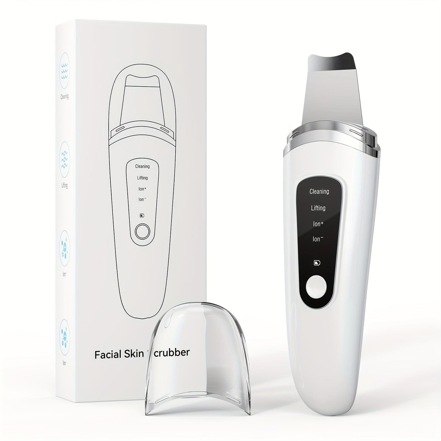 1pc Electric Exfoliating Facial Scraper, Pore Cleaning Spatula, 4 Modes Skin Scraper Cleaner, Facial Pore Scraper, Facial Scraper Cleaner Electric Pore Cleaning Spatula With USB Charger