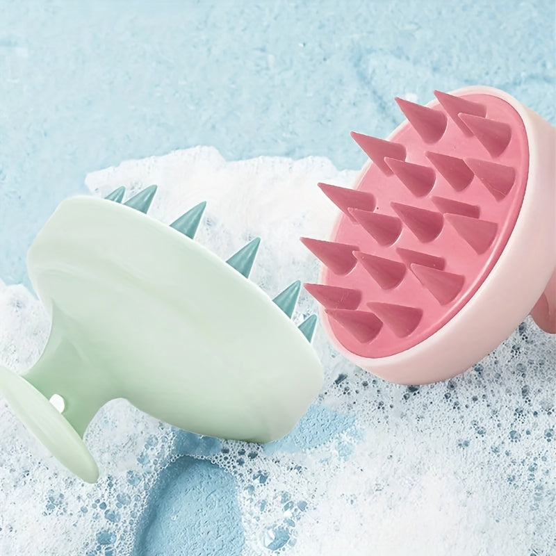 Soft Silicone Scalp Massage Brush For Wet And Dry Use - Shampoo Brush - Gentle Cleaning Hair And Scalp