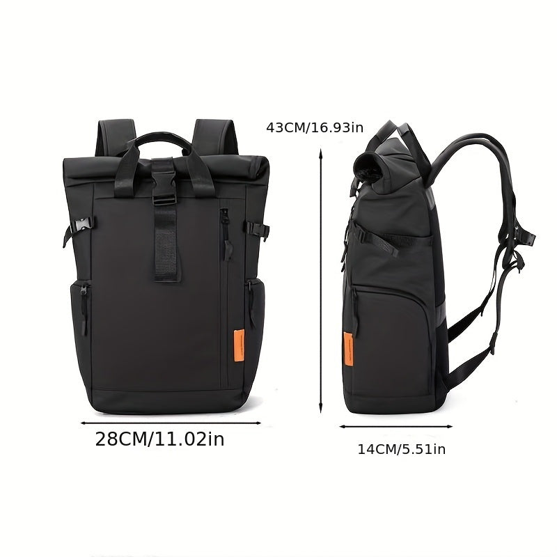 Stylish Men’s Oxford Backpack - Large Capacity, Perfect for School & Travel