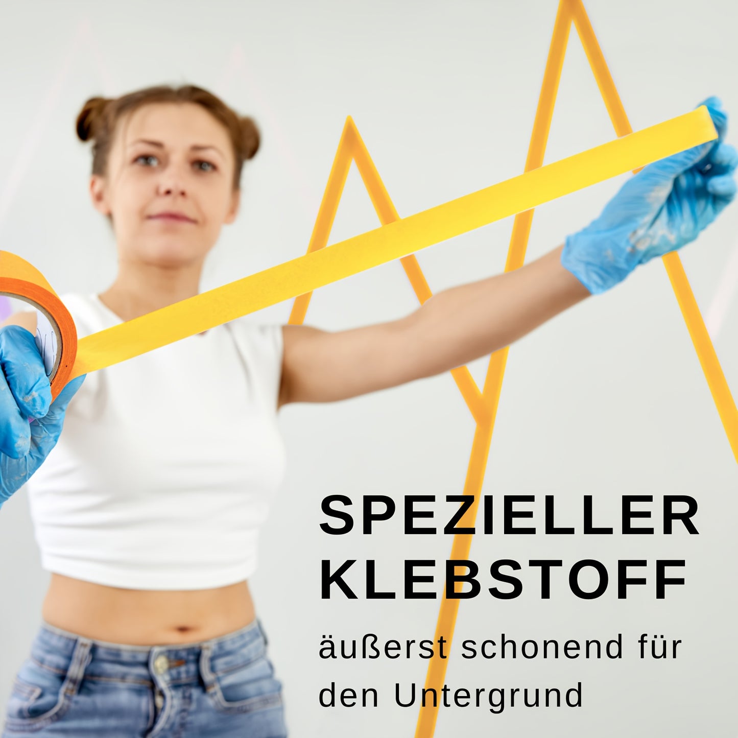 20pcs Orange Painter's Tape, 30mm x 50m - Removable Adhesive for Walls, Automotive, and Home Decoration, No Solvents Needed, Strong Bonding for Concrete Surfaces, Wall Adhesive | Consistent Width | Strong Adhesive