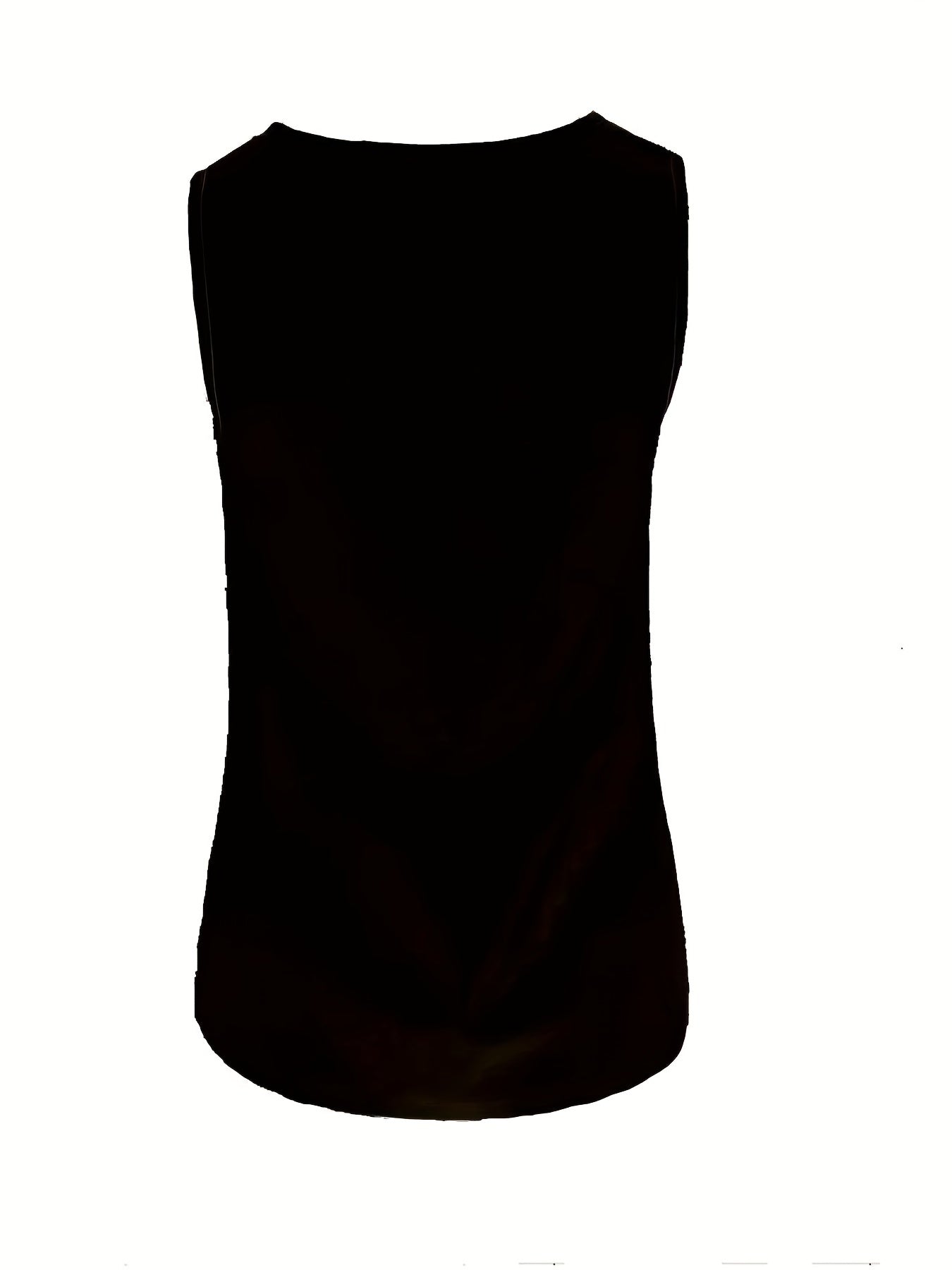 Solid Matching Two-piece Set, Casual Sleeveless Tank Top & Loose Pants Outfits, Women's Clothing