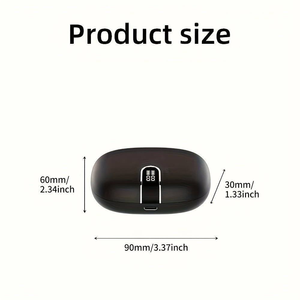 New Wireless Earbuds for Running Sports, Wireless Earphones with Earhooks Pure Bass Sound, Over Ear Headphones with Dual-LED Display, Earphones Noise Cancelling Headset Built-in Microphone