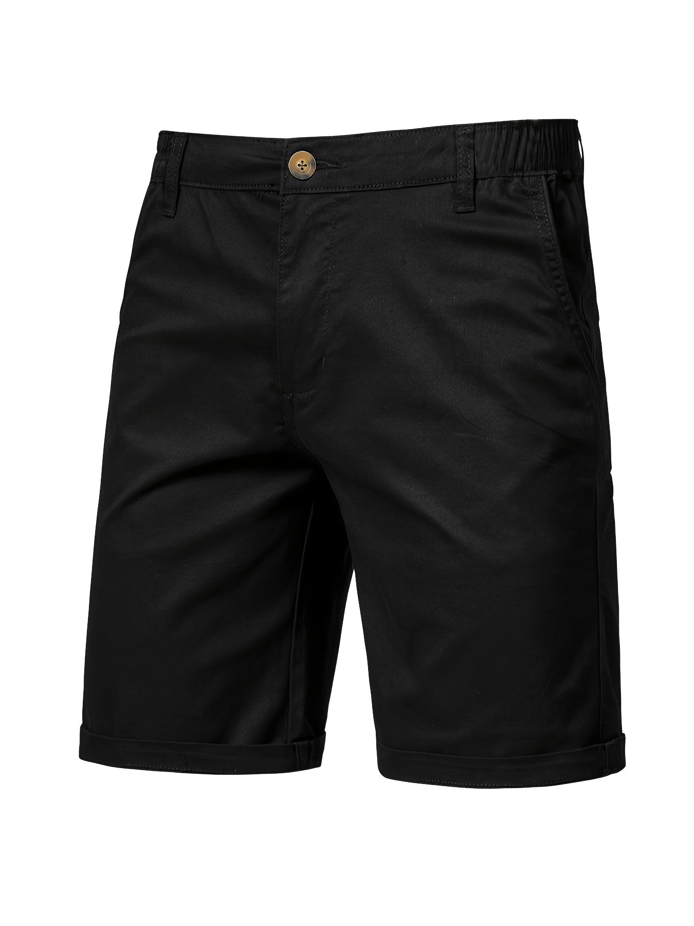 5pcs Men's Formal & Casual Shorts - Multi-Color Business, Streetwear, Beach Pants - Zipper Closure & Belt Loop - Non-Stretch Fabric for Office, Travel, Gym, Vacation - Machine Washable - (Black/Gray/Beige/Olive Green/), Versa