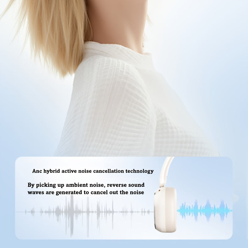Philips Wireless Bluetooth Headphones, Over-Ear Wireless Headphones, ANC Hybrid Active Noise Cancelling Headphones, HiFi Surround Sound Over-Ear Wireless Headphones, for iPhone and Android, 80 Hours of Playtime, with Five ENC