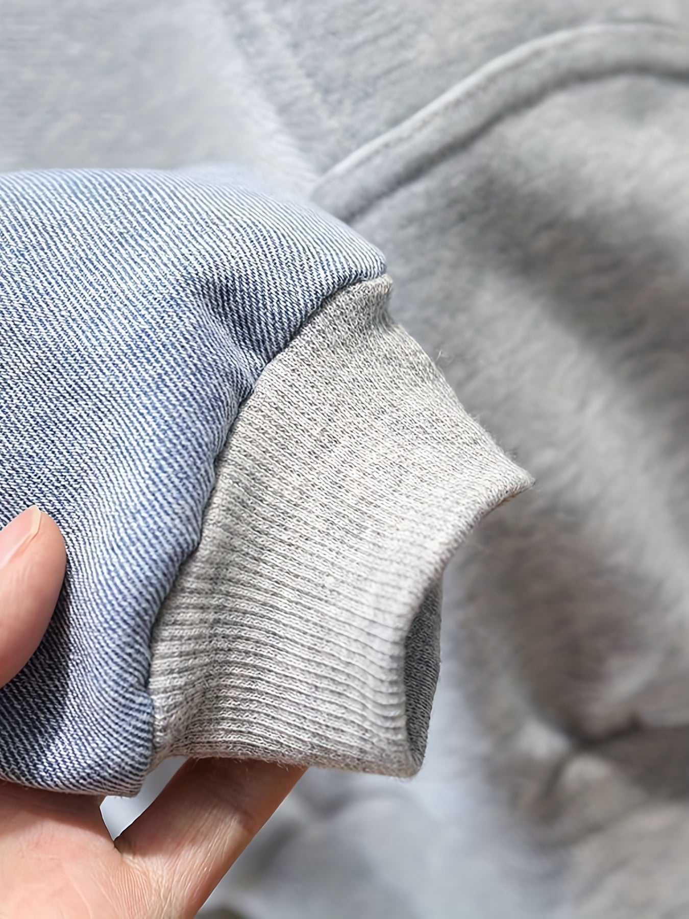 BABICOLOR Boys' 2pcs Outfit Set - Grey & Blue Color-Block Sweater Vest & Blue Washed Jeans, Elastic Waist Pants, Spring/Fall Casual & Party Wear, 2pcs Sweatsuit Set for & Kids (Easy-Care), Perfect for, Boys Clothes, Boys Outf