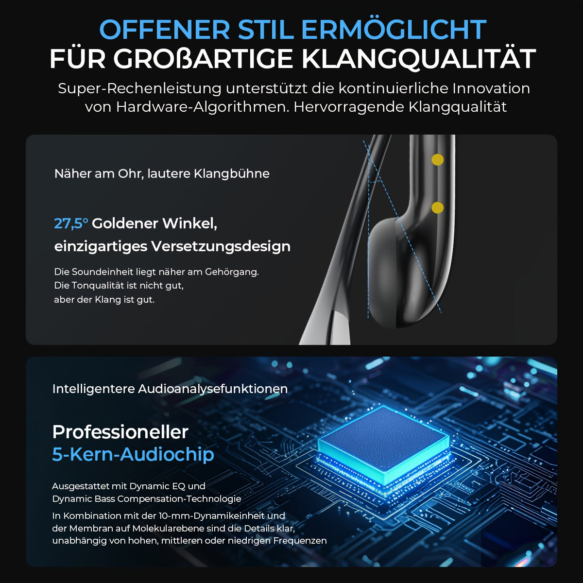 HTC NE23 AI Wireless Translation Earbuds Supports Real-Time Translation Between 135 Languages, Featuring Extended Battery Life, Comfortable Fit And High-Definition Noise Cancellation. Suitable for All Scenarios Including Spor