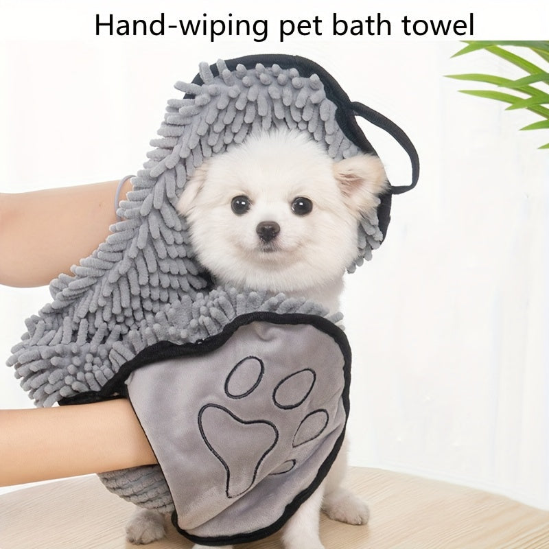 Absorbent Pet Drying Towel for Dogs, Quick Dry, Soft Polyester Fiber Bath Towel, Skin-Friendly, Ideal for Cats, with Effortless Grooming