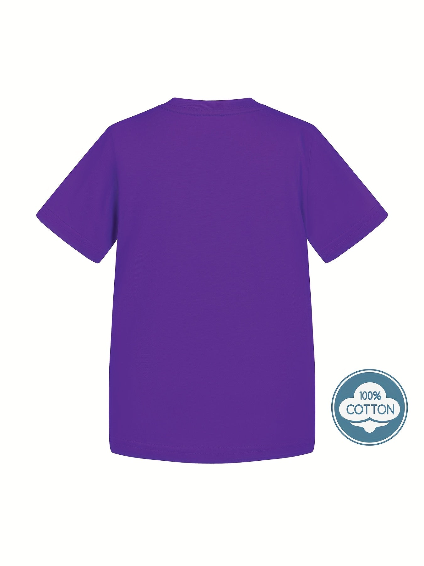 Kid's Solid Color T-shirt, Casual Short Sleeve Top, Boy's Tee For Summer