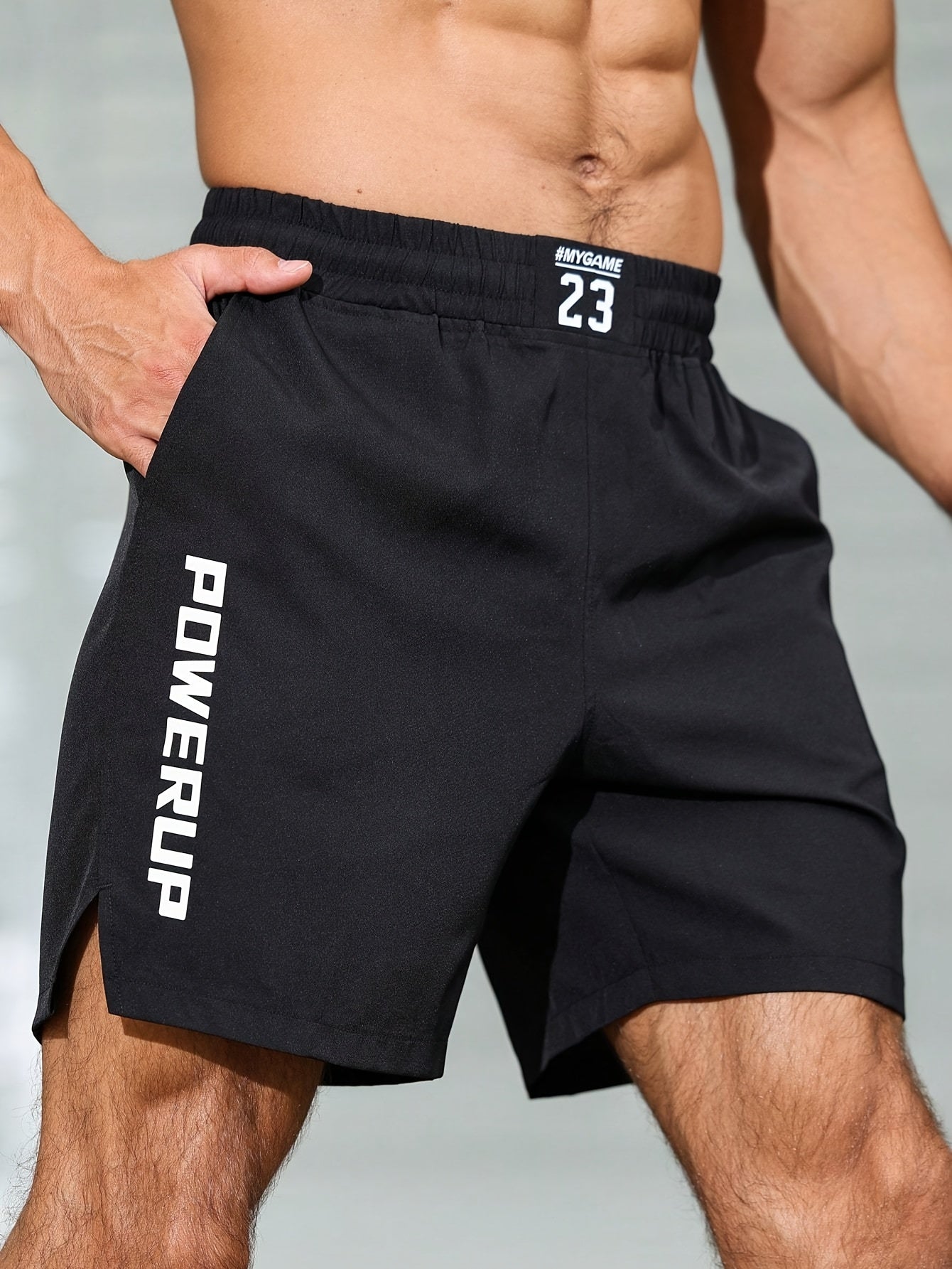 Men'S Quick-Dry Athletic Shorts - Moisture-Wicking Workout Shorts with Elastic Waistband, Lightweight Gym Running Beach Shorts with Side Pockets - Machine Washable Performance Swim Trunks for Swimming, Training, Casual Outdoo