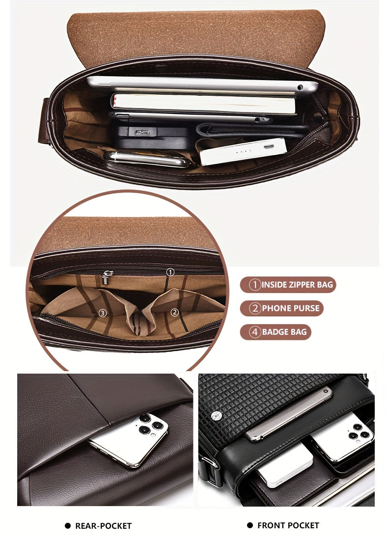 Bolsa Masculina Estilosa de Ombro e Tiracolo