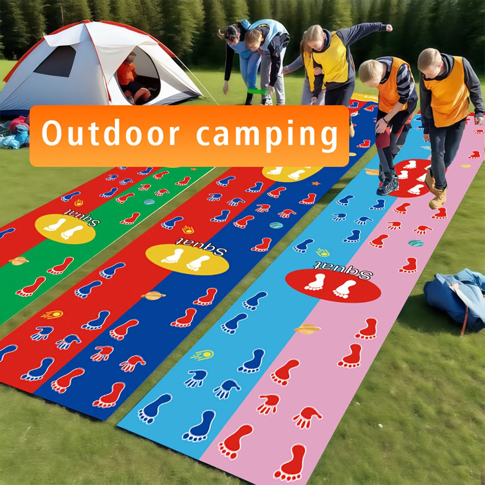 Laughter Guaranteed! 2-Player Hands&Feet Coordination Training Mat – Extra Large PVC Mat with Anti-Fade Printing, Perfect for Picnics, Team Retreats & Birthday Party Games