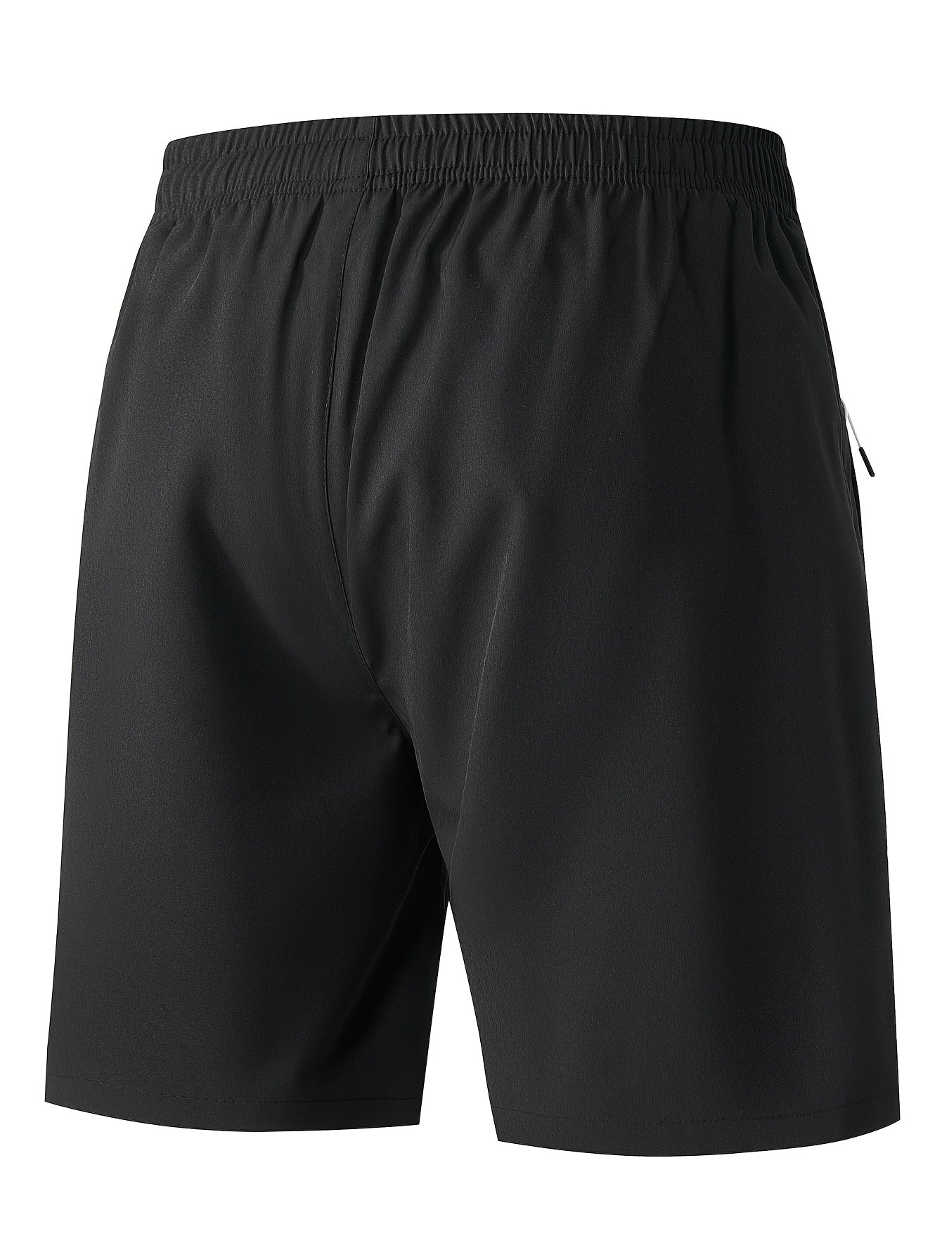 Men's Lightweight Polyester Casual Shorts with Lettering - Breathable Summer Beach & Outdoor Sports Shorts, Regular Fit, Pockets, Hand Wash or Dry Clean, Athletic Leisure Shorts | Modern Casual Shorts | Functional Pockets Des