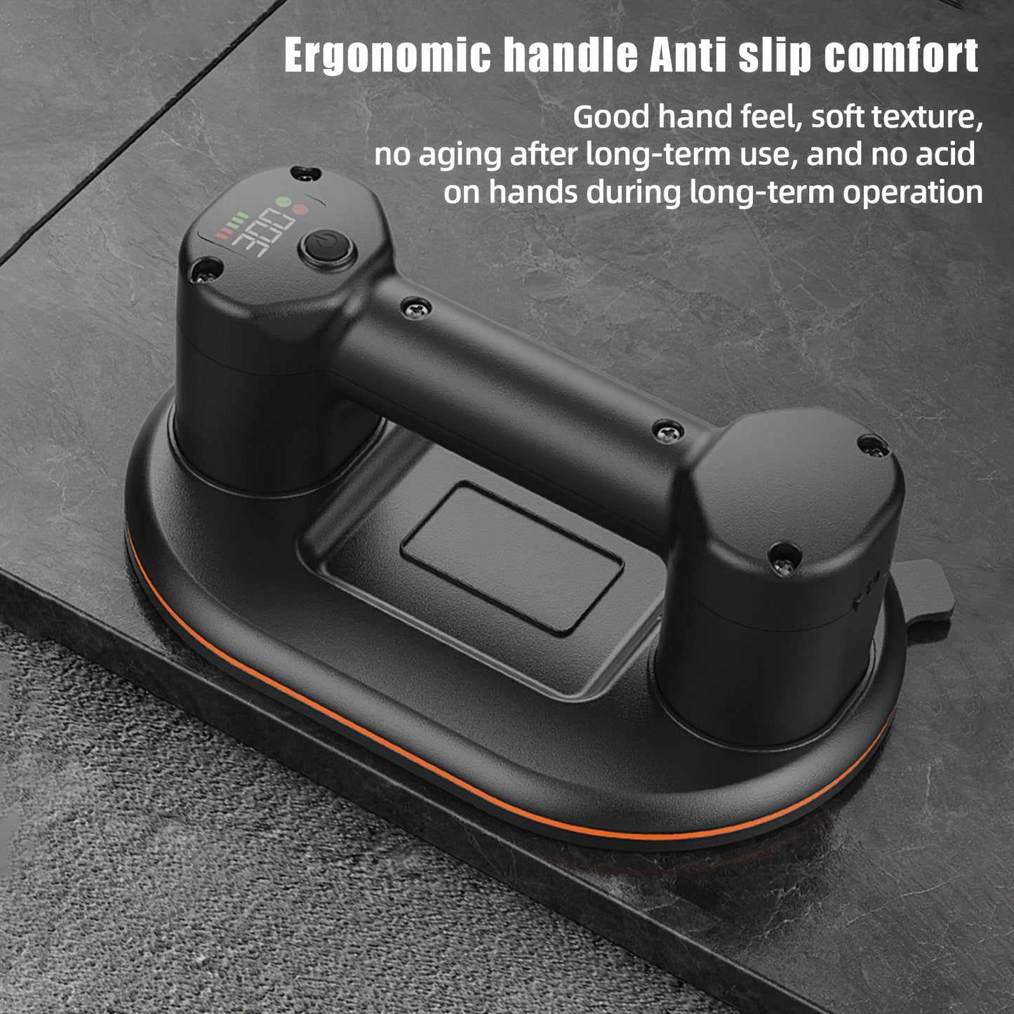 300KG Industrial Grade Electric Vacuum Suction Cup Heavy-duty Granite Tile Vacuum Elevator 3600mAh Battery For Moving Glass, Tile, And Stone Materials