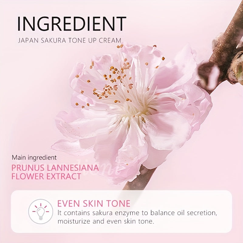 Toning Cream 60g, Plant Extract, Niacinamide Primer, Even Skin Tone, Long Lasting, Natural Look Tone Up Cream