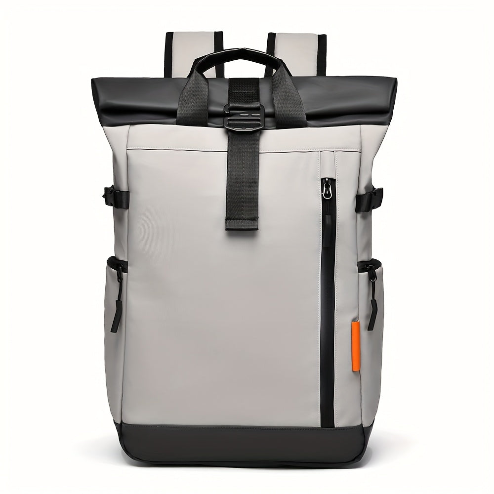 Men's Large Capacity Expandable Laptop Backpack - Heavy-Duty 39.62 cm Computer Bag with 15-Inch Compartment, Padded Shoulder Straps & High Quality Design for, College,, Travel - Durable Black/Grey Commuter Backpack for s, Bac
