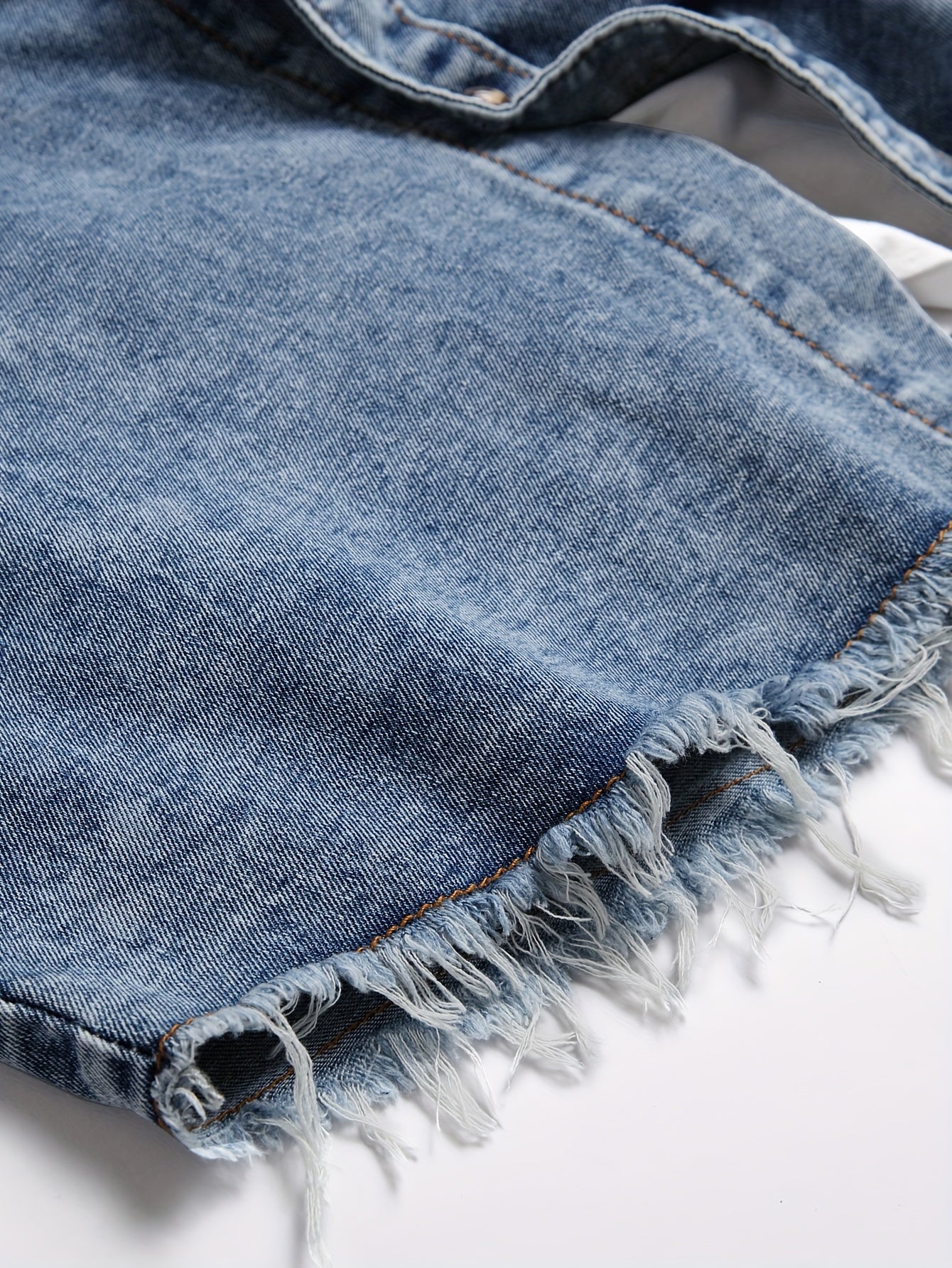 Men's Trendy Ripped Design Casual Button Up Long Sleeve Denim Shirt, Men's Clothes For Spring Summer Autumn, Tops For Men