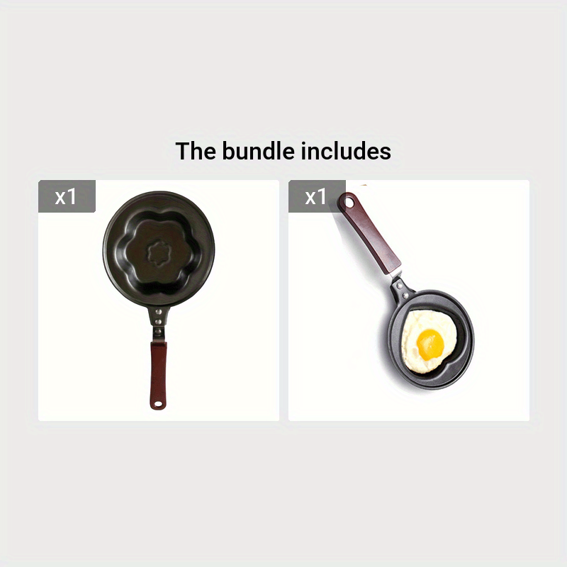 1pc Egg Frying Pot, Mini Breakfast Egg Frying Pot, Assorted Varieties Cartoon Frying Pot, Heart-shaped Non-stick Egg Pot, Omelette Pans Of Various Shapes, Kitchenware, Kitchen Tools