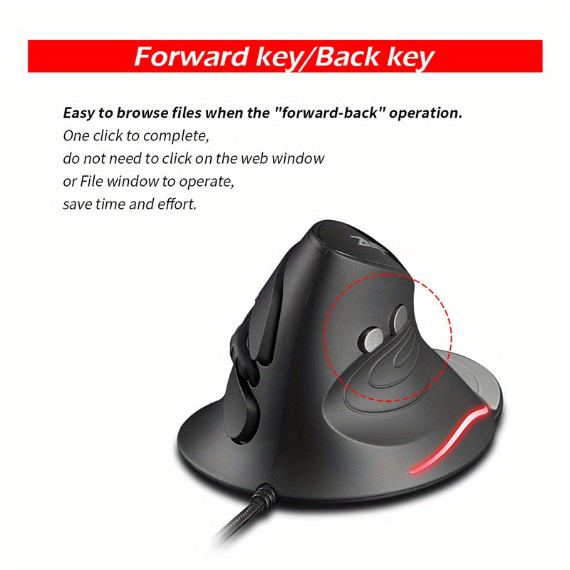 Rato Óptico Vertical Ergonómico T-30 com Cabo