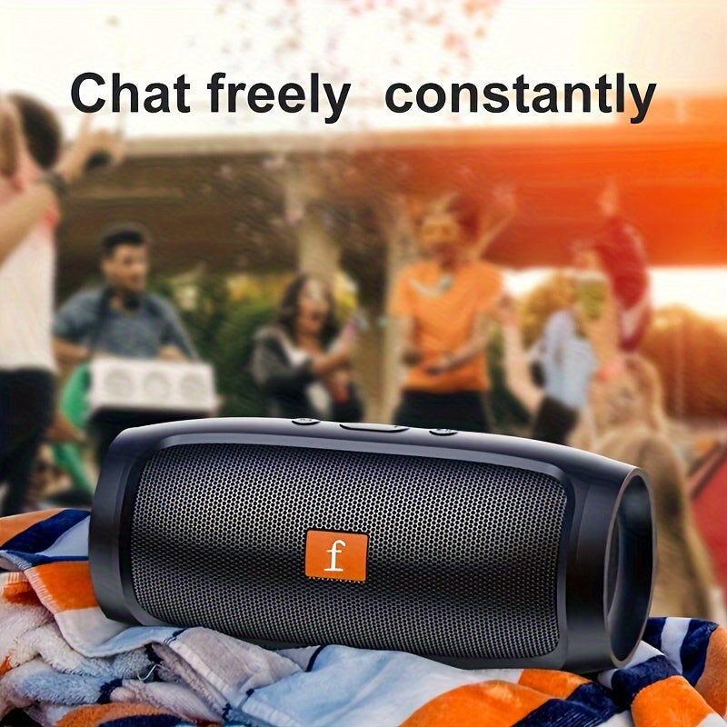 Vertical wireless speaker Stereo sound is small but the sound quality is good Desktop portable home party speaker - black blue red optional - 1pc