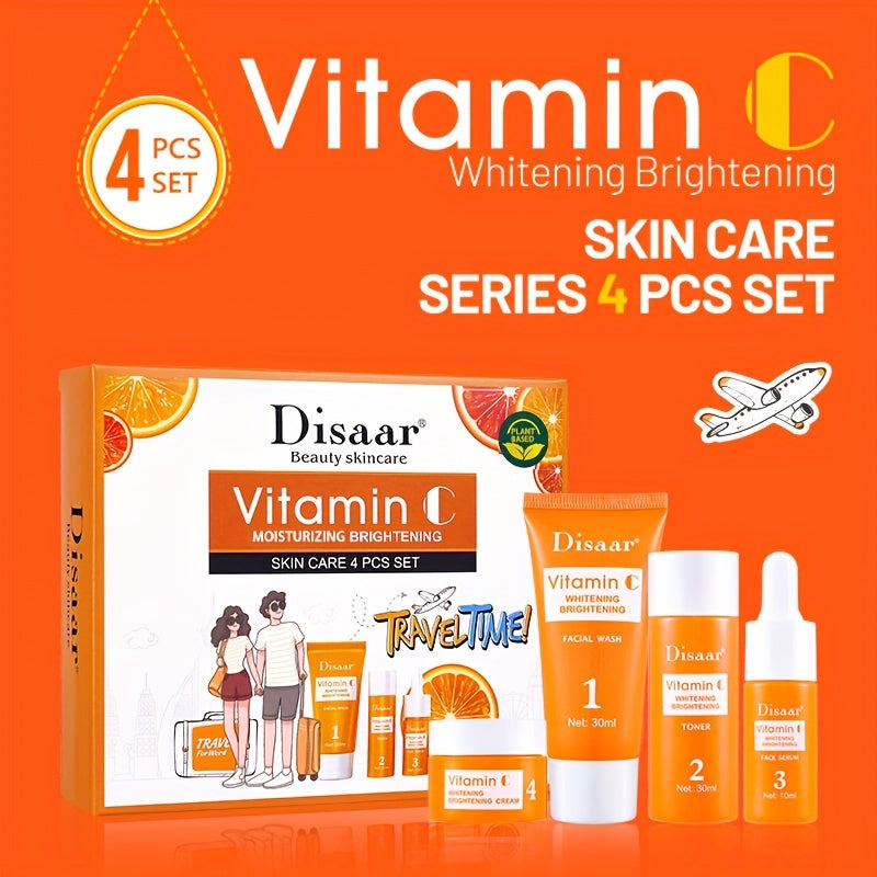Vitamin C & Hyaluronic Acid Facial Care Set, Hydrate, Moisturize & Firm Skin - Perfect Gift For Any Occasion Gifts Father's Day Gift