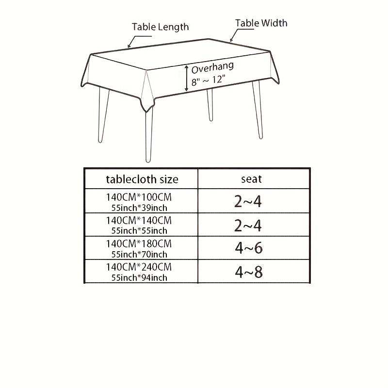 1pc Beige Crochet Hollow Tablecloth, Boho Household Stain Resistant Waterproof Oil-proof, Washable Table Cover, Suitable For Picnics, Camping, Weddings, Birthday Parties, Restaurants, And Buffets, Tabletop Protection, Home Ki