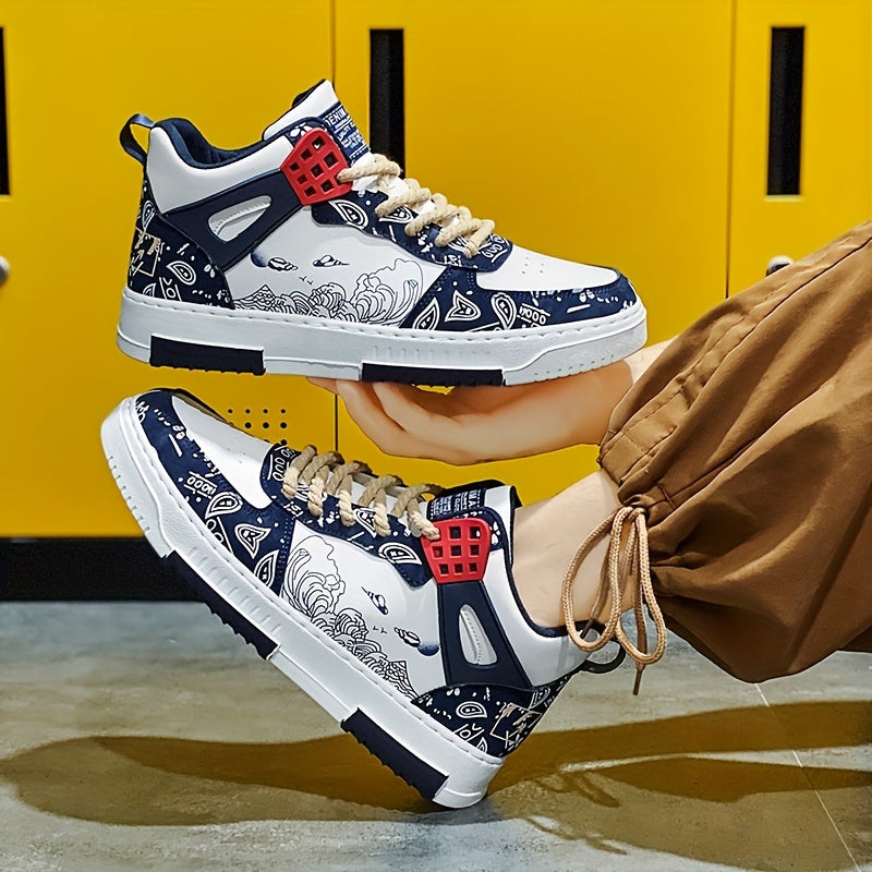 Men's Sneakers Trendy Lightweight Comfy Walking Skate Shoes Spring Summer Autumn And Winter, For Halloween