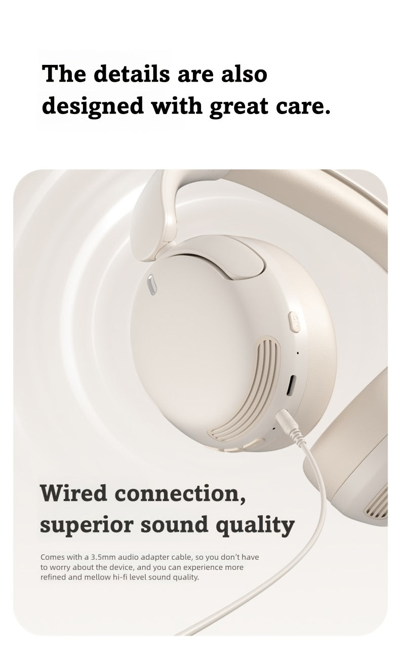 For Philips Wireless Over-Ear Headphones with ANC Noise Cancelling, 35-Hour Playtime, Foldable & Lightweight BT 5.4, USB-C Charging, High-Resolution Audio, Microphone, Heavy Bass - Ideal For Travel, Office, Mobile Phone, Comp